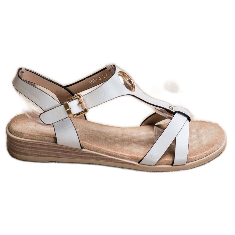 S. BARSKI Elegantní sandály od S.BARSKI bílý