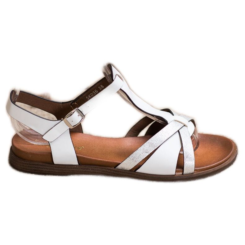 Bílé sandály Sergio Leone bílý