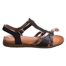 Černé sandály od Sergio Leone černý