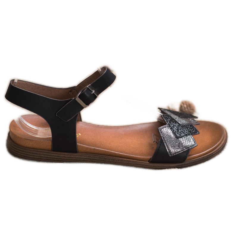 Stylové sandály Sergio Leone černá