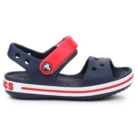 Crocs Crocband Sandal Jr 12856-485 bílý červený námořnická modř