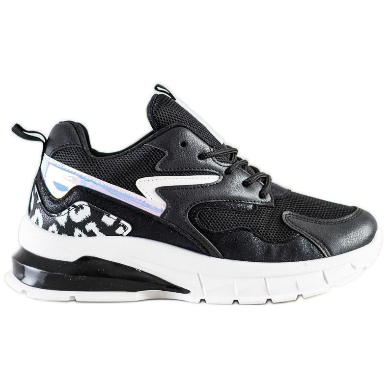 SHELOVET Pohodlné módní tenisky černá