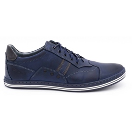 Polbut Pánská obuv pro volný čas 1801 navy blue námořnická modř