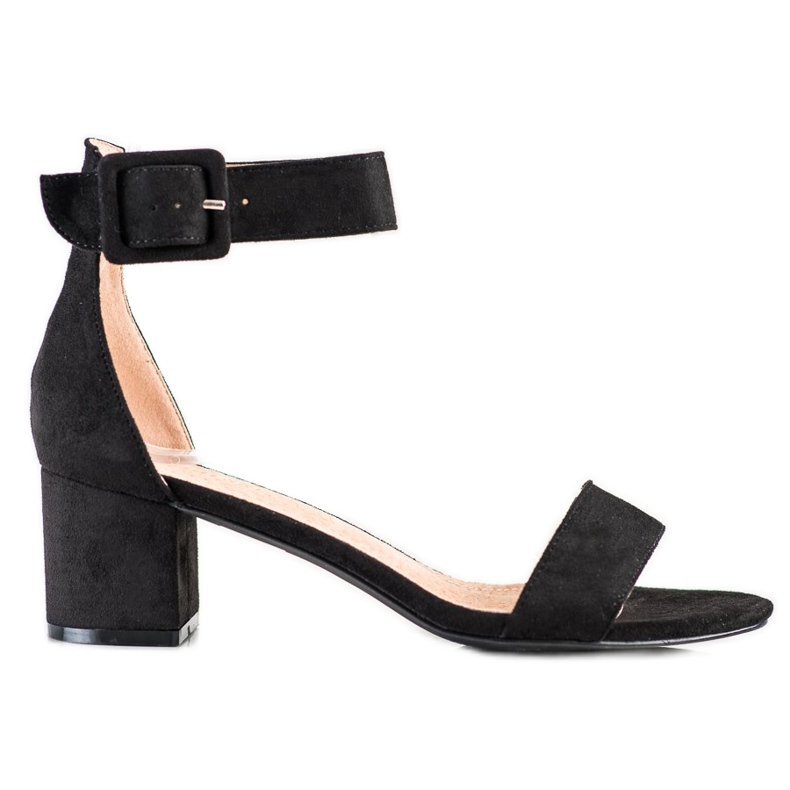 S. BARSKI Sandály na postu S.BARSKI černá