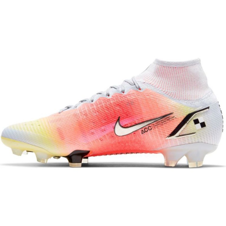 Kopačky Nike Mercurial Superfly 8 Elite Mds Fg M CV0959 108 červená, bílá, oranžová pomeranče a červené