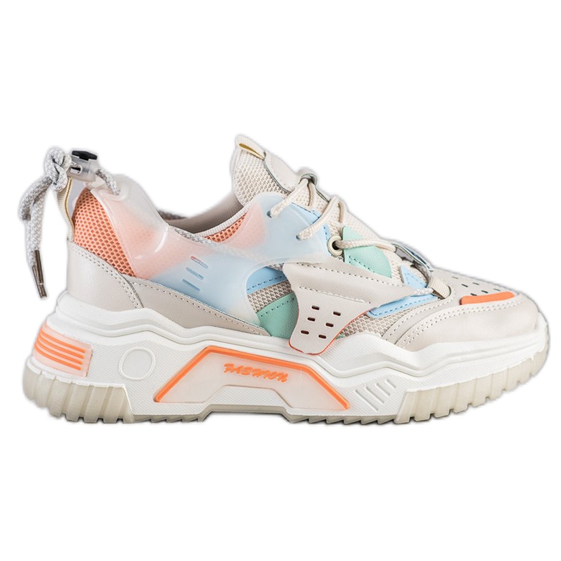 SHELOVET Barevné módní tenisky béžový vícebarevný SHELOVET Barevné módní tenisky béžový vícebarevný