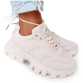 Dámské tenisky béžové New York Na Velké Podešvi béžový