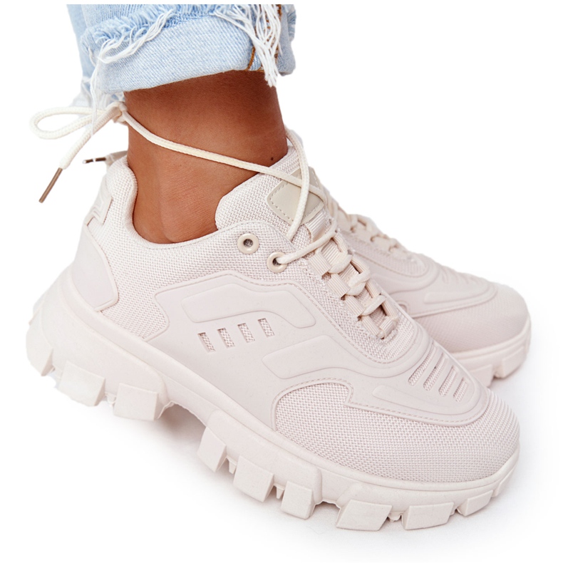 Dámské tenisky béžové New York Na Velké Podešvi béžový