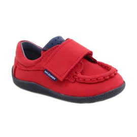 Mazurek Chlapci z červené kůže Moccasins 113 červený