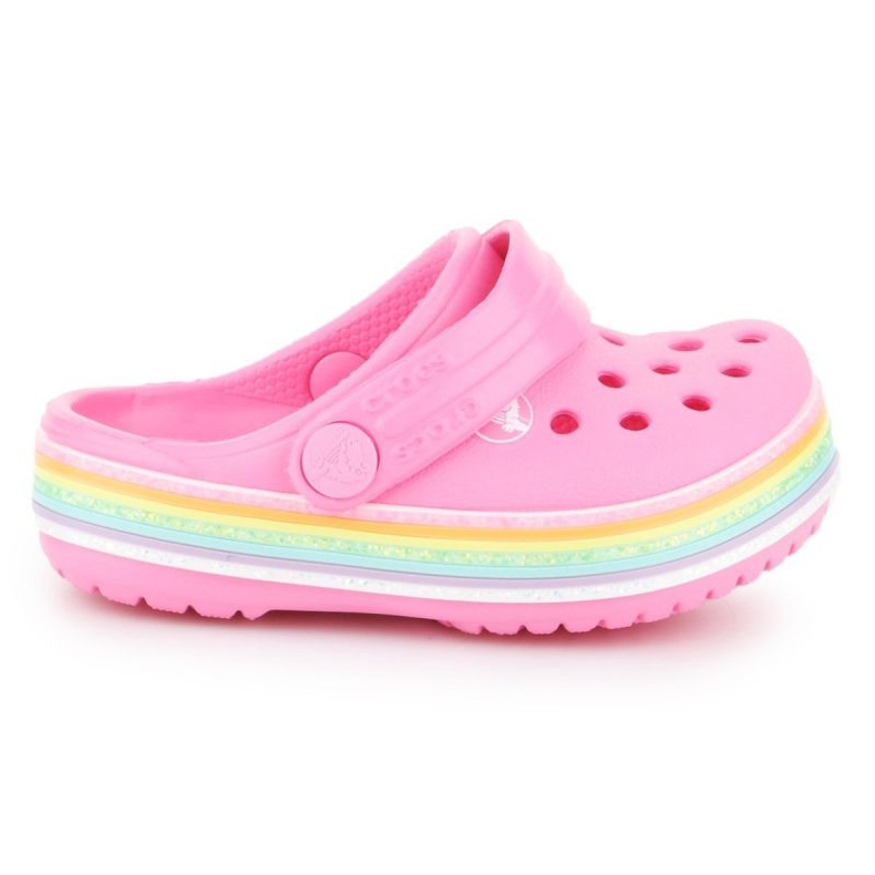 Crocs Crocband Rainbow Glitter Clg K 206151-669 růžový