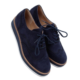 Tmavě modré boty pro ženy 8998-46 Blue námořnická modř