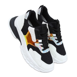 Černobílé sportovní boty BH003 Black bílý černá Černobílé sportovní boty BH003 Black bílý černá