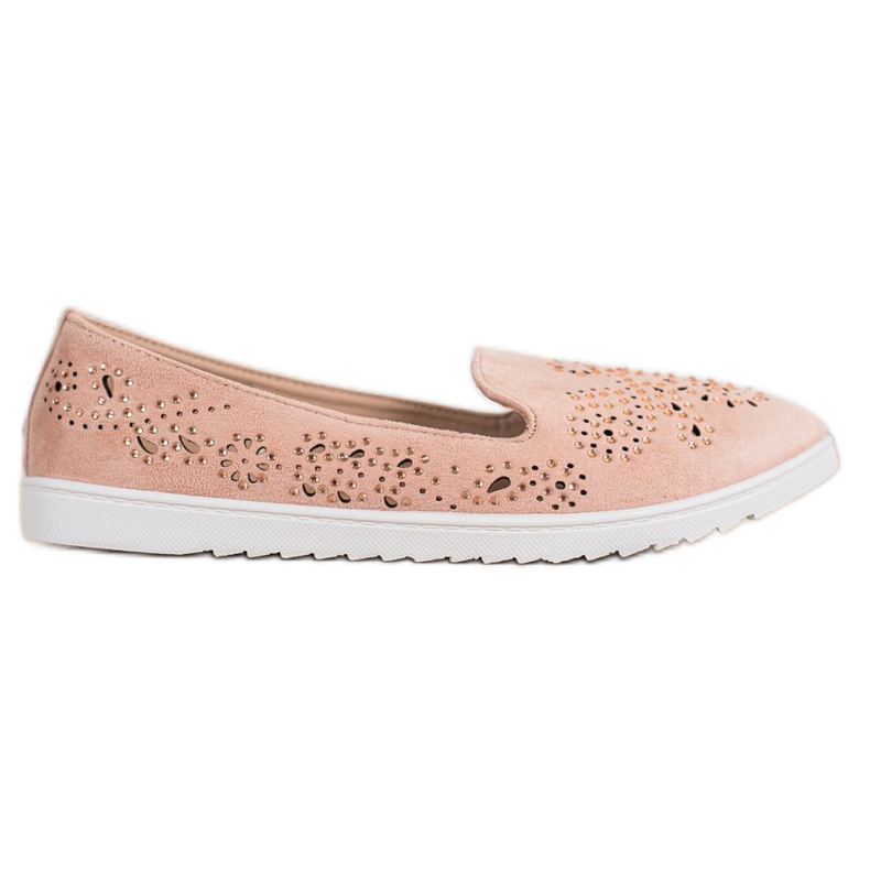 Renda Suede Lords With Crystals růžový