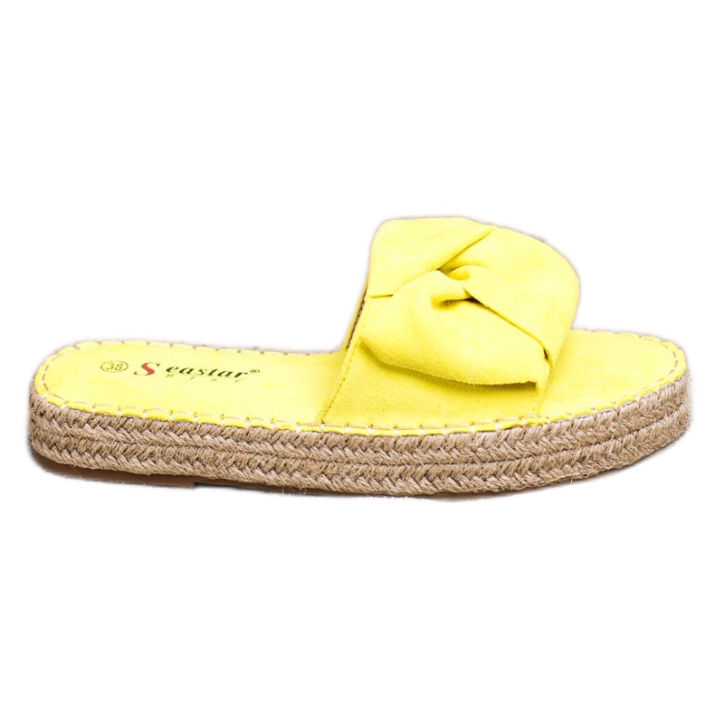 Seastar Semišové espadrilky žlutá Seastar Semišové espadrilky žlutá