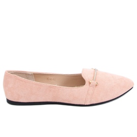 Mokasíny mandlově růžové prsty 3C-6 Pink růžový Mokasíny mandlově růžové prsty 3C-6 Pink růžový