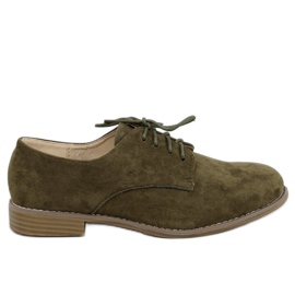 Zelené šněrovací mokasíny G325 Green zelený