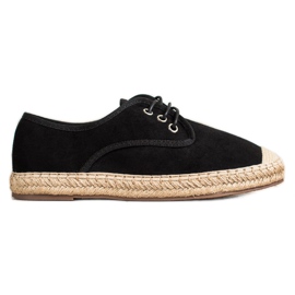 Cm Paris Černé espadrilky černý