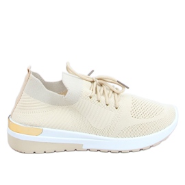 Béžové sportovní ponožky G-363 Béžové boty béžový Béžové sportovní ponožky G-363 Béžové boty béžový