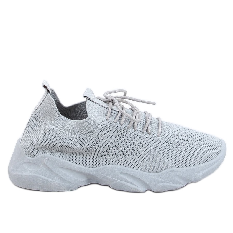 Šedé sportovní ponožky FF-10 Šedé šedá