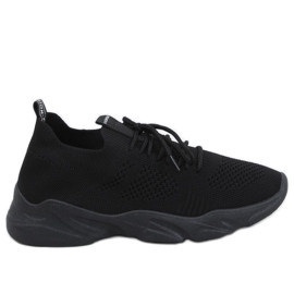 Černé sportovní ponožky FF-10 Black černá