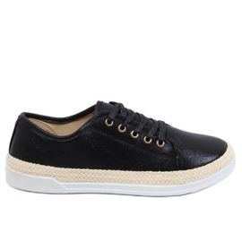 Černé krajkové espadrilky JA3200 Black černý