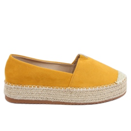 Dámské medové espadrilky AB-79 žluté žluť