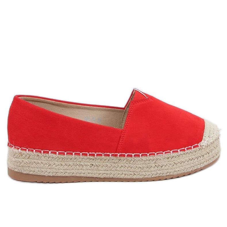 Červené dámské espadrilky AB-79 Red