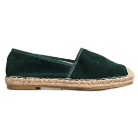 Kayla Lehké prolamované espadrilky zelená Kayla Lehké prolamované espadrilky zelená