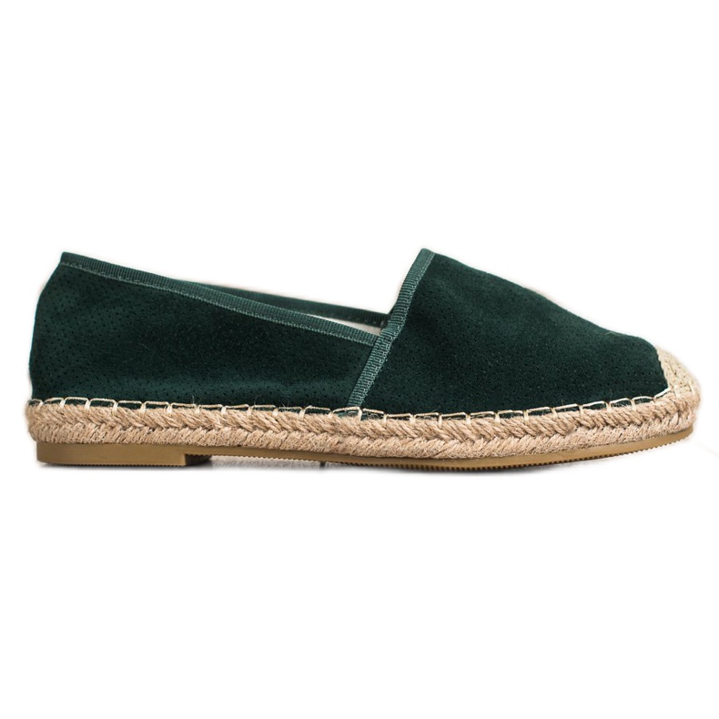 Kayla Lehké prolamované espadrilky zelená Kayla Lehké prolamované espadrilky zelená