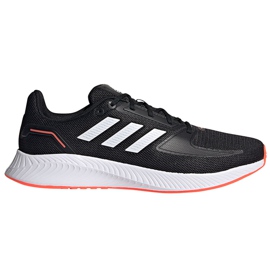 Pánské boty Adidas Runfalcon 2.0 černé, bílé a oranžové FZ2803 bílý černý