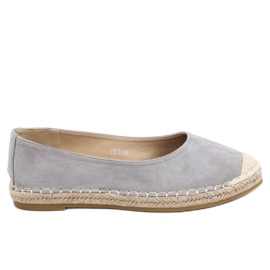 Šedé espadrilky pro ženy CD-3 Grey šedá