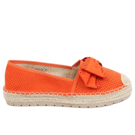 Oranžové dámské espadrilky J131-22 Orange pomerančový