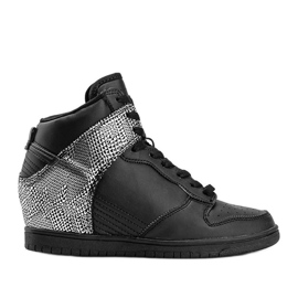 Černé kotníkové tenisky se zvířecím motivem černá