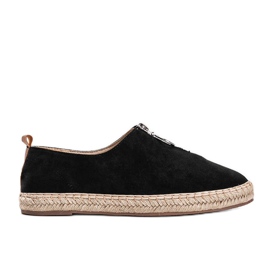 Černé espadrilky se zipem Jaiden černá Černé espadrilky se zipem Jaiden černá