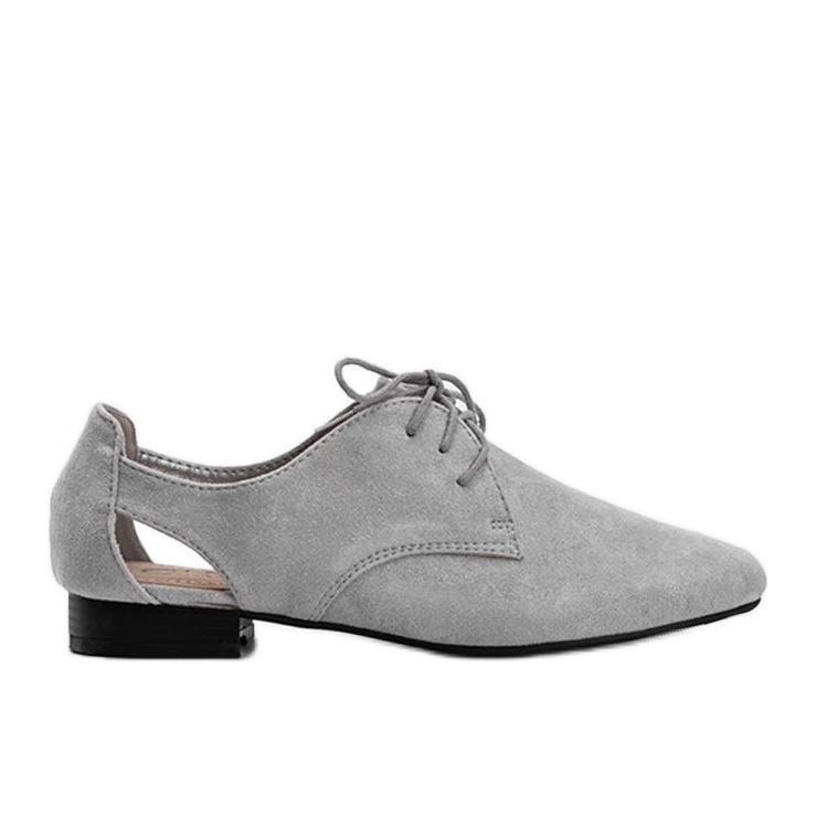 Šedé lesklé nízké boty Dorothy šedá