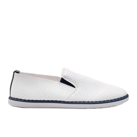 Bílé prolamované tenisky Slip On Alex bílý Bílé prolamované tenisky Slip On Alex bílý