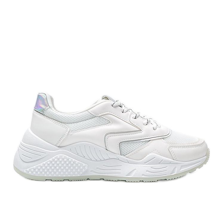 Masivní bílé tenisky s metalickými detaily Kenna bílý