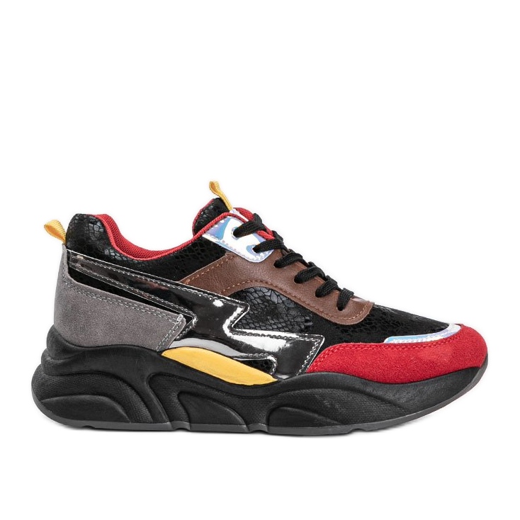 Černé tenisky se vzorem hadí kůže Lindsay černá