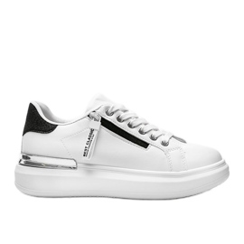 Bílé tenisky s ozdobným zipem Kiana bílý