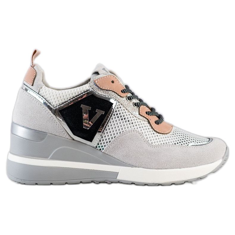 Barevné tenisky VINCEZA bílý šedá vícebarevný