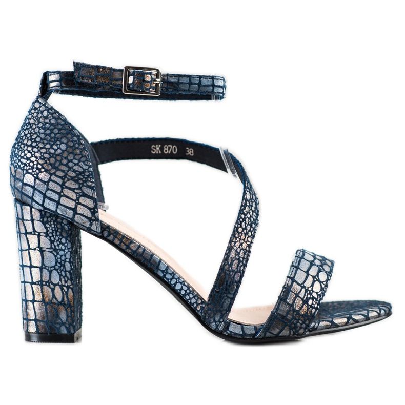 Sandály Sergio Leone s hadím potiskem modrý Sandály Sergio Leone s hadím potiskem modrý