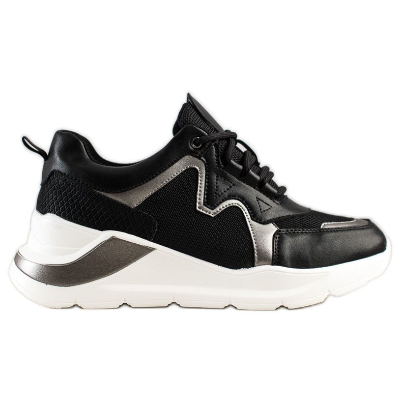 Weide Pohodlné stylové tenisky černá