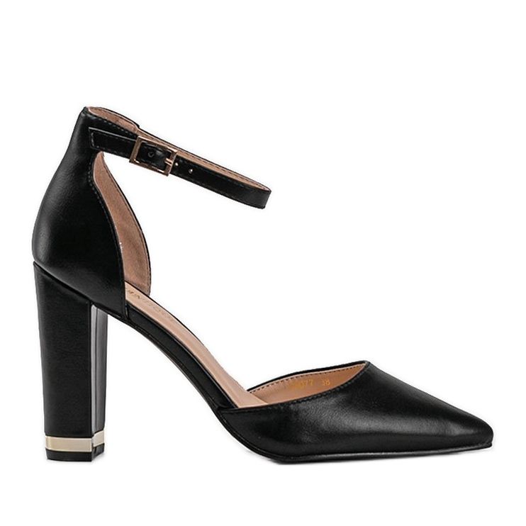 Černé lodičky na sloupku Kaelyn černá Černé lodičky na sloupku Kaelyn černá