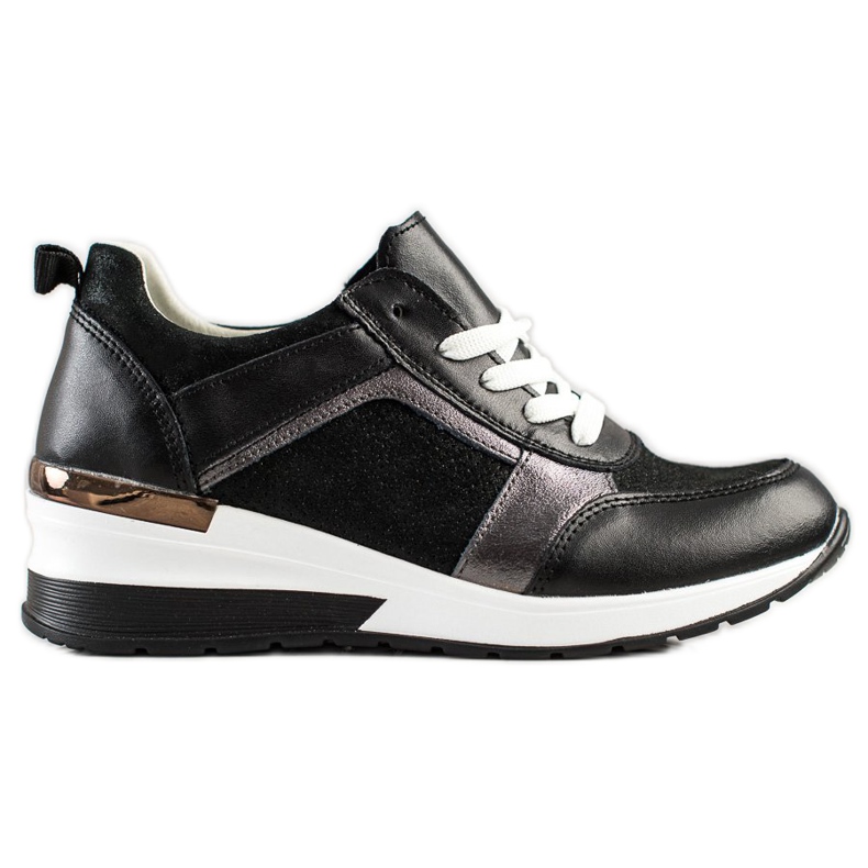 Třpytivé tenisky VINCEZA černá