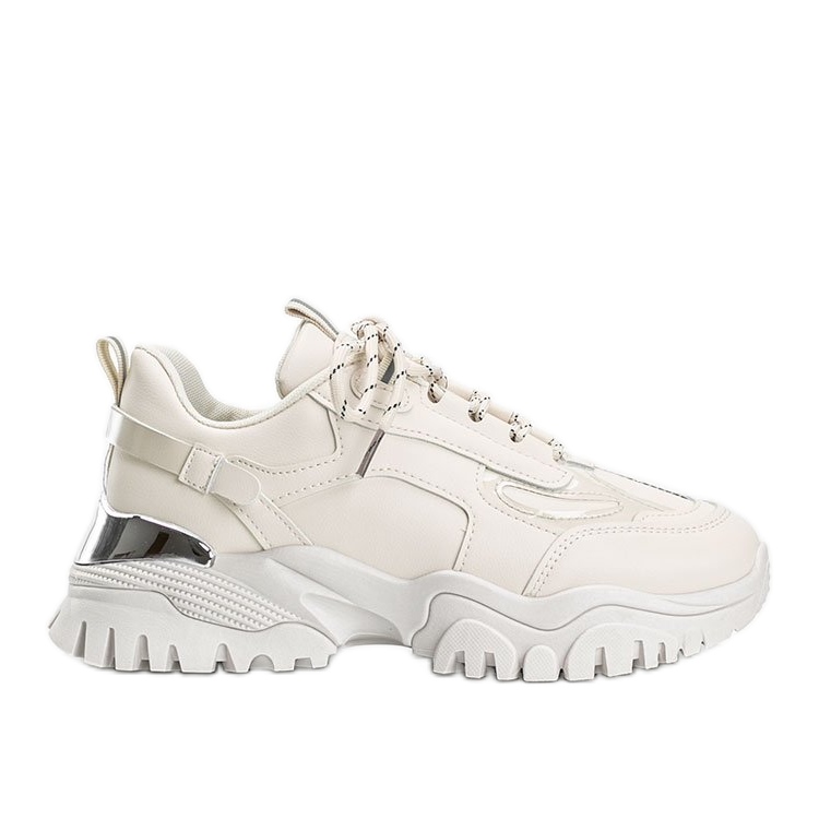 Béžové tenisky s kovovými vložkami Ansley béžový