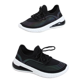 Černá 3436 Černá sportovní ponožky černý