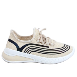 Béžové ponožky 3436 Béžová sportovní obuv béžový Béžové ponožky 3436 Béžová sportovní obuv béžový