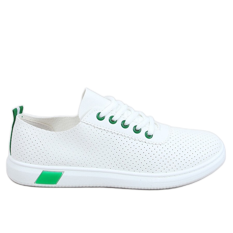 Dámské bílé a zelené tenisky LA42 Green bílý zelená