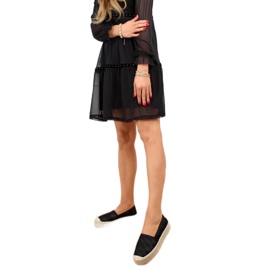 Černé dámské espadrilky A666-ESP-1 Black černý
