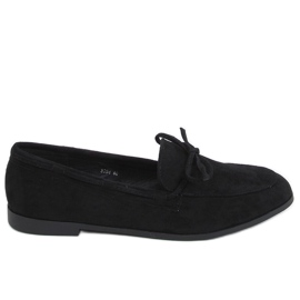 Klasické černé dámské mokasíny 3394 Black černý